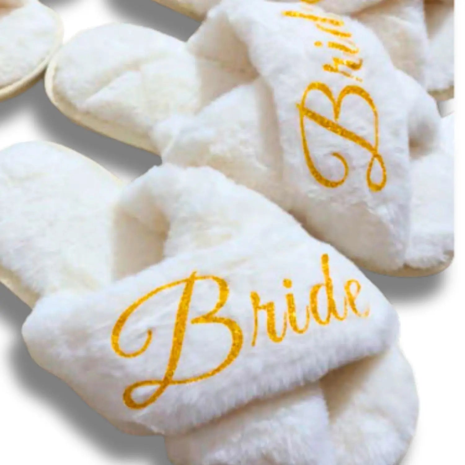 Unique Gift Slippers: Customize with Name & Title for Special Occasions In White Size S to L