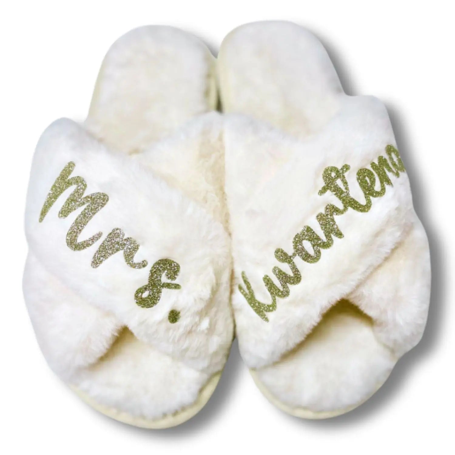 Unique Gift Slippers: Customize with Name & Title for Special Occasions In White Size S to L