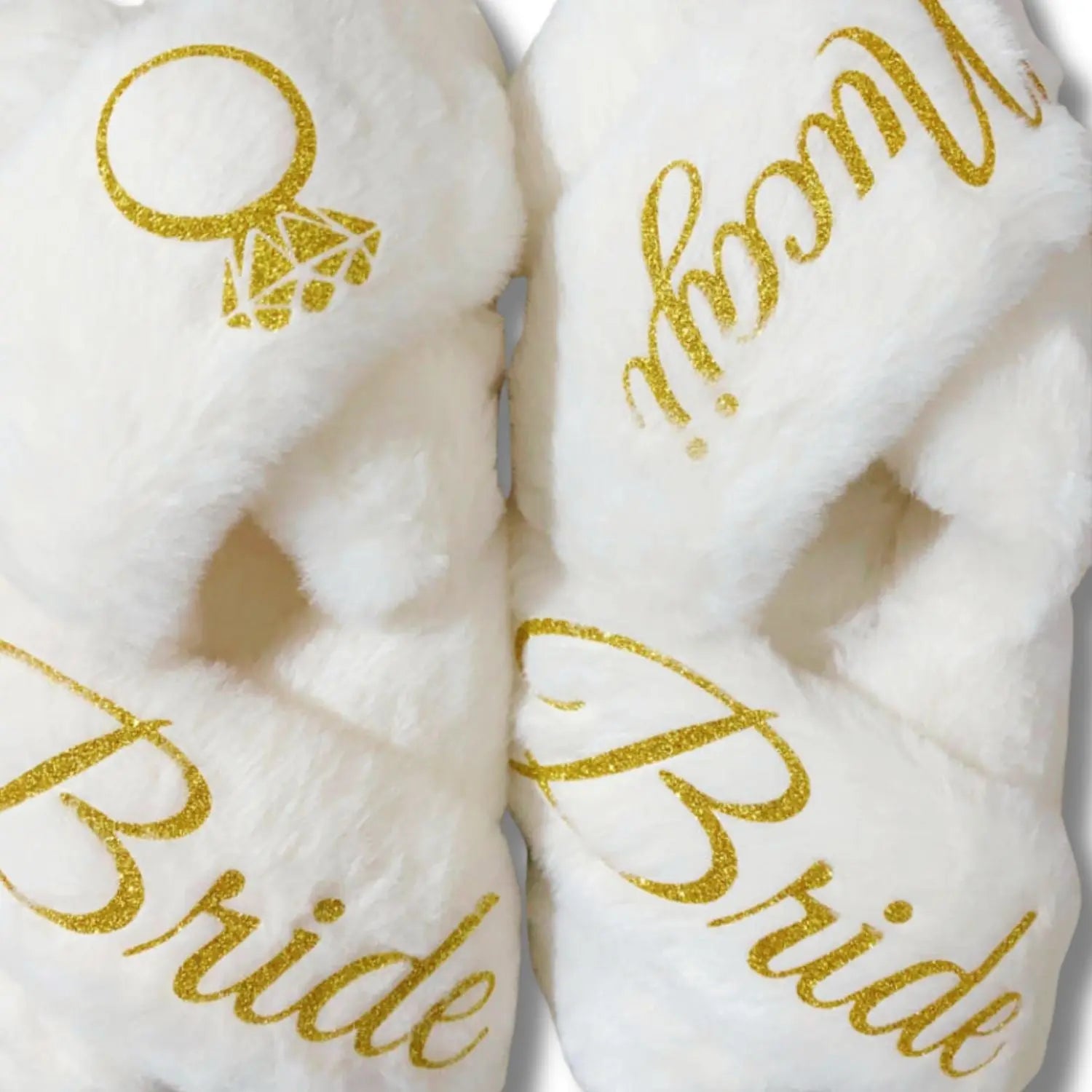 Unique Gift Slippers: Customize with Name & Title for Special Occasions In White Size S to L