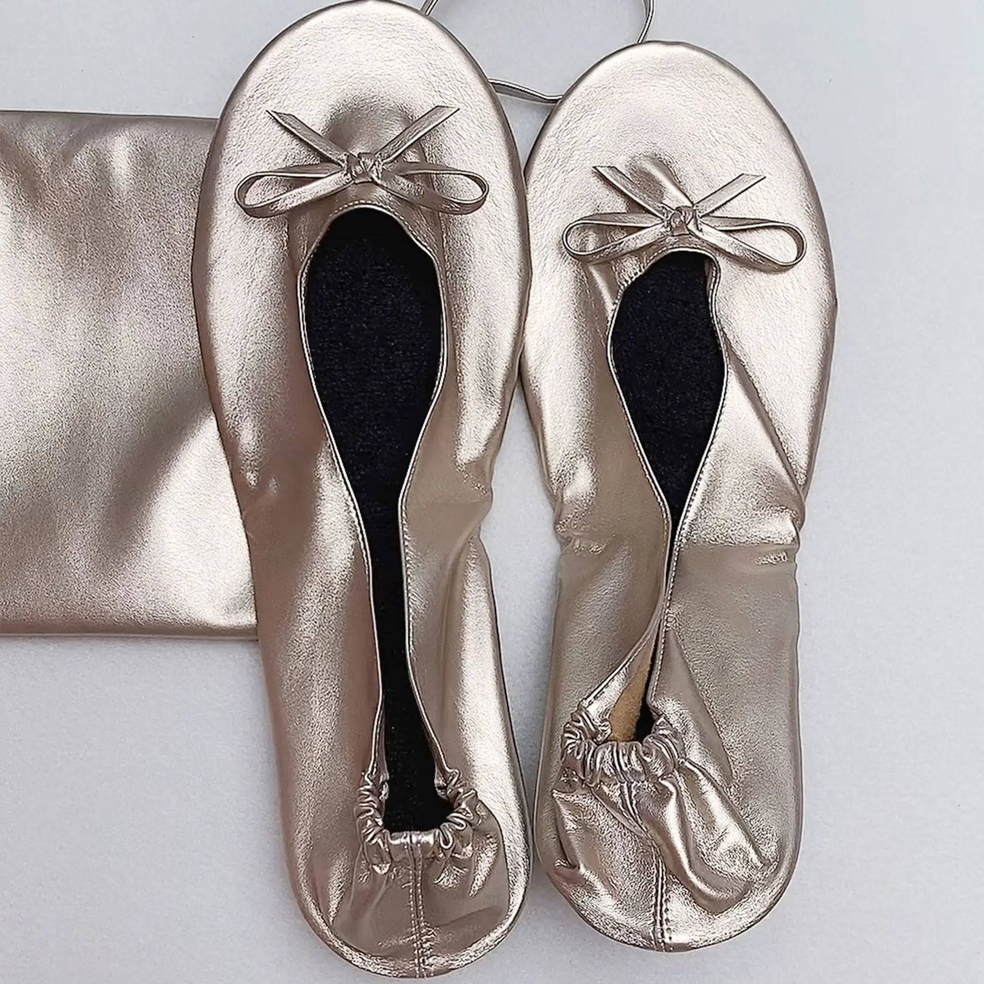 Sparkling Steps: Dance the Night Away in Champagne Flats-FF-CHM-C Size S to XXL