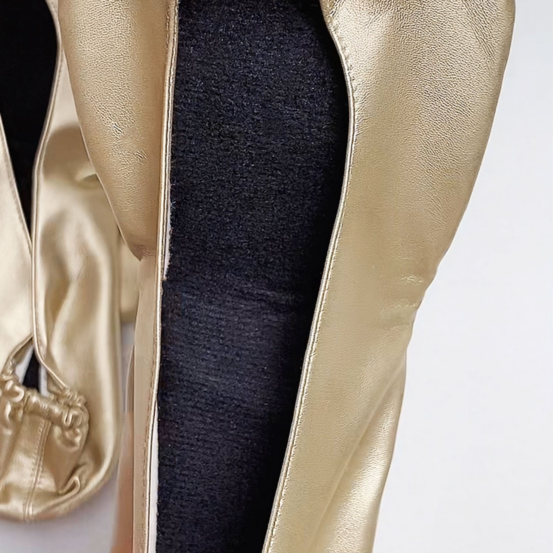 Gleaming Glamour: Light Gold Flats for Effortless Style Size S to XXL FF-LGD