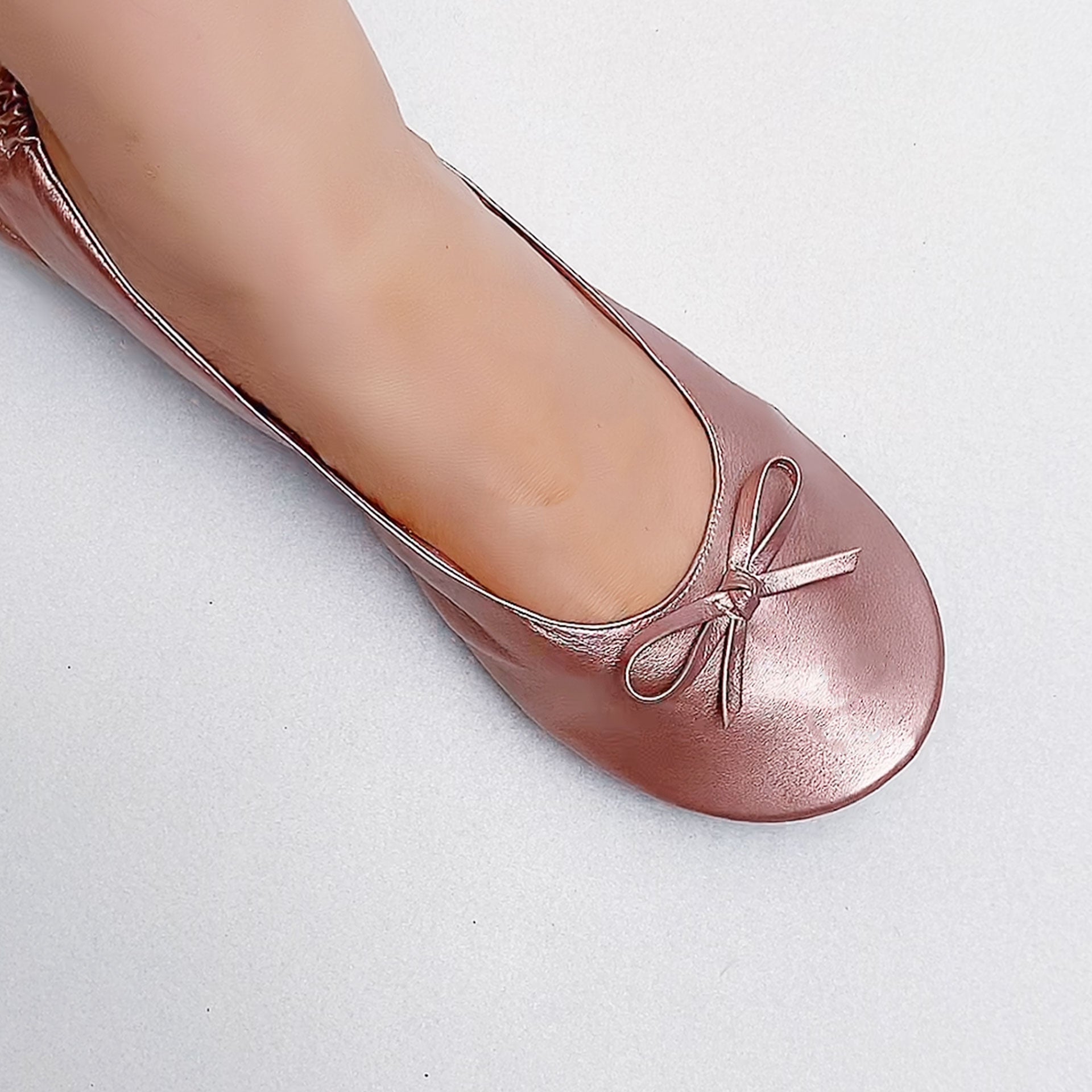 Wedding Flat Shoes for Guests: Walk in Style and Comfort-Metallic-Pink-FF-MPK-C