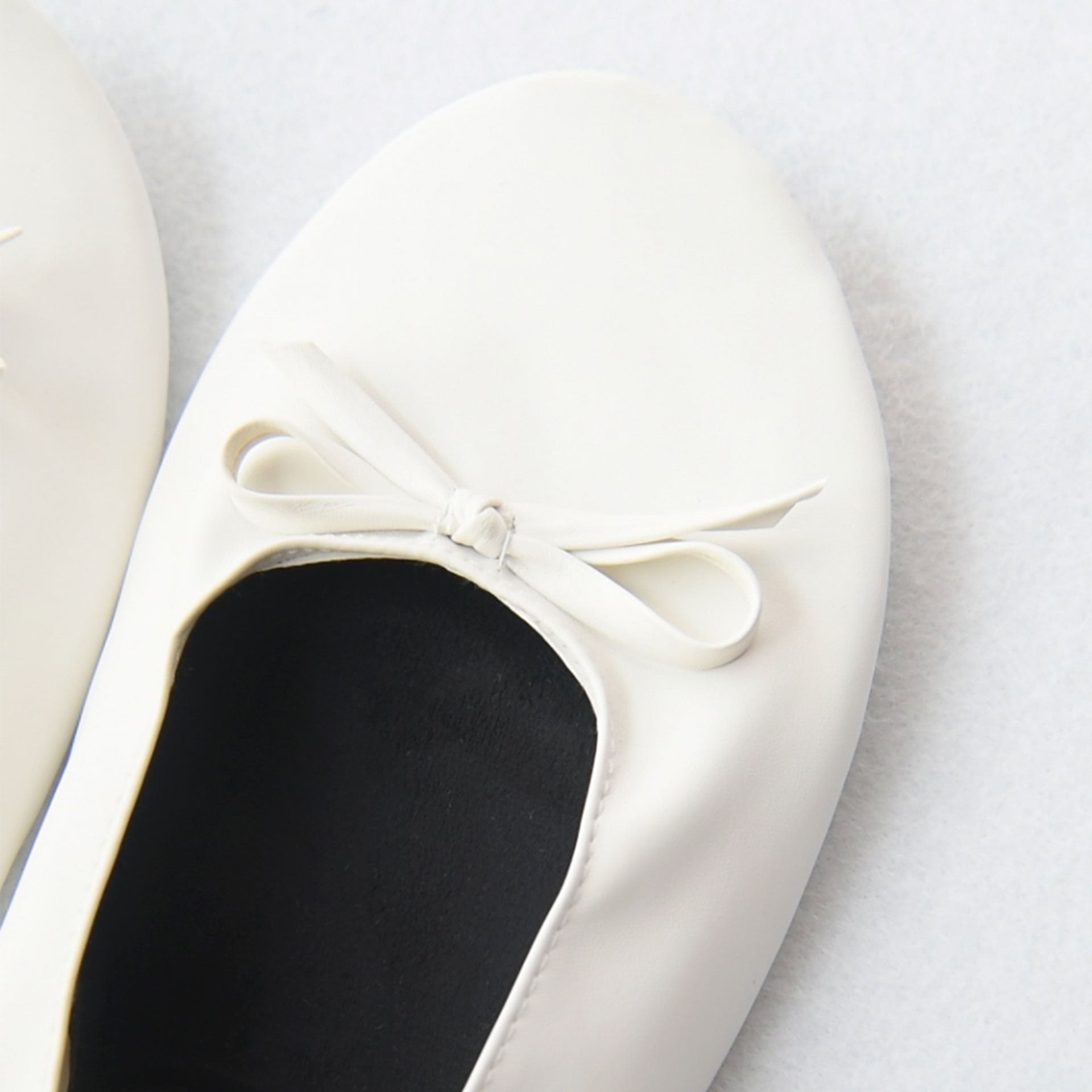 White foldable hot sale flats